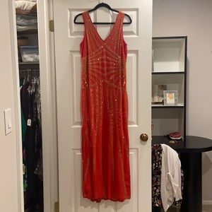 Red Long Formal Dress Size 6